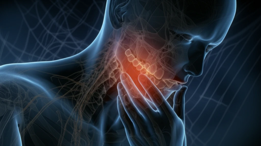 Surreal illustration of atypical tooth pain.