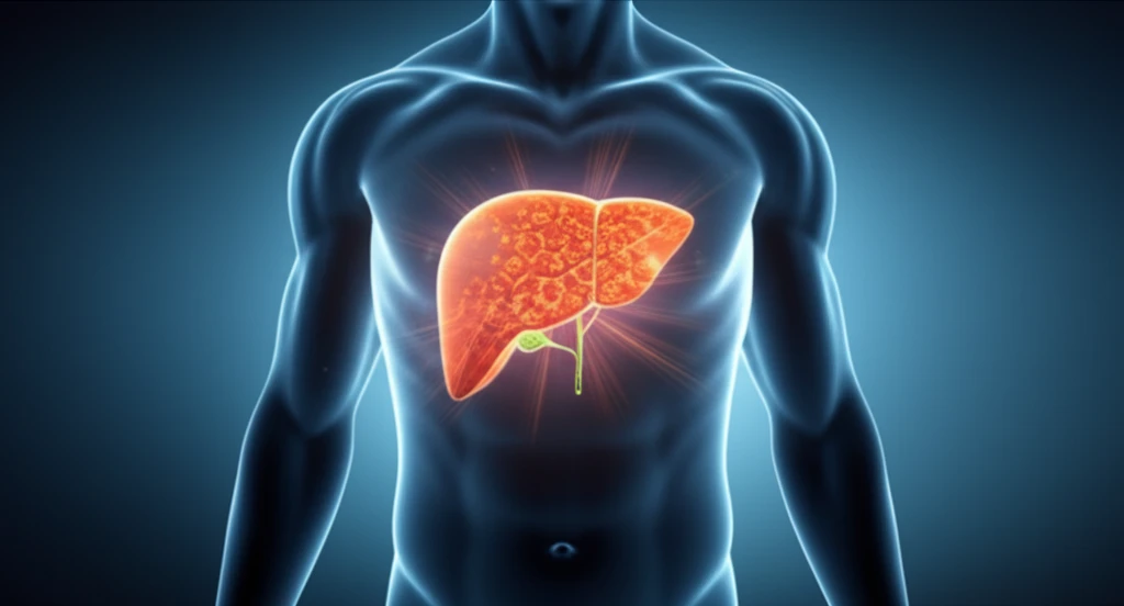 Healthy liver in senior adult after hepatitis C treatment.