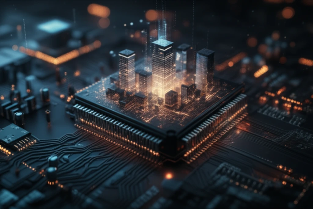 A miniature city within a DC-DC converter.