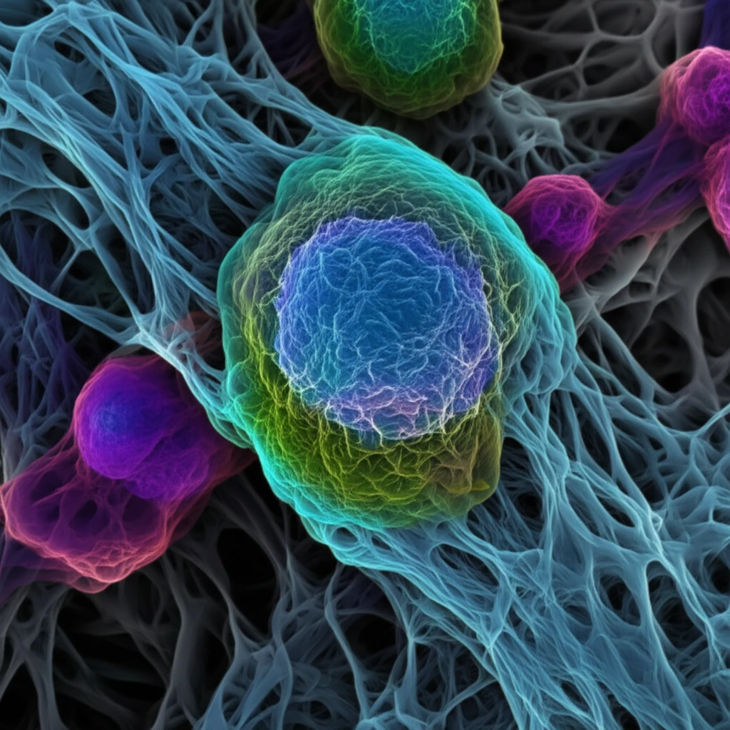 3D cell culture illustration