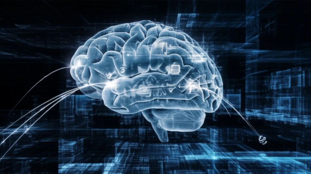 Brain with career symbols showing cognitive connections