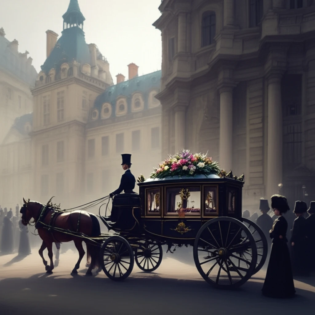 Funeral procession of Jean-Martin Charcot in 19th-century Paris