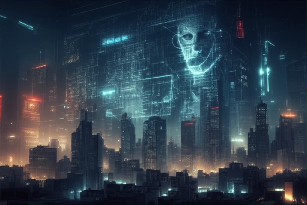 Cityscape struggling for air pollution with computer model