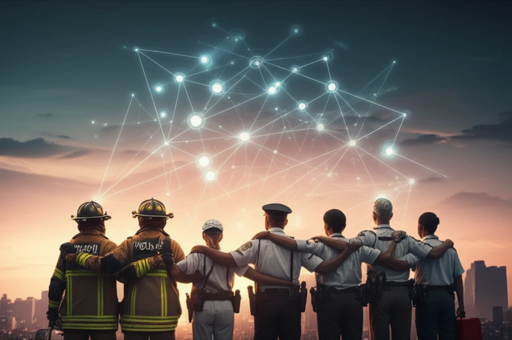 First responders supporting each other in a peer support network