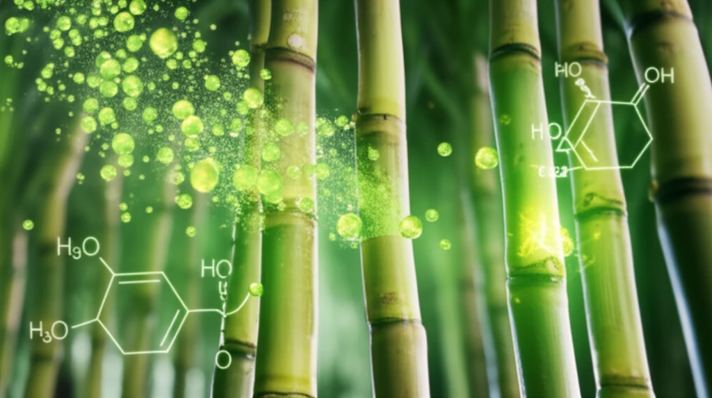 Sugarcane bagasse transforming into green energy.