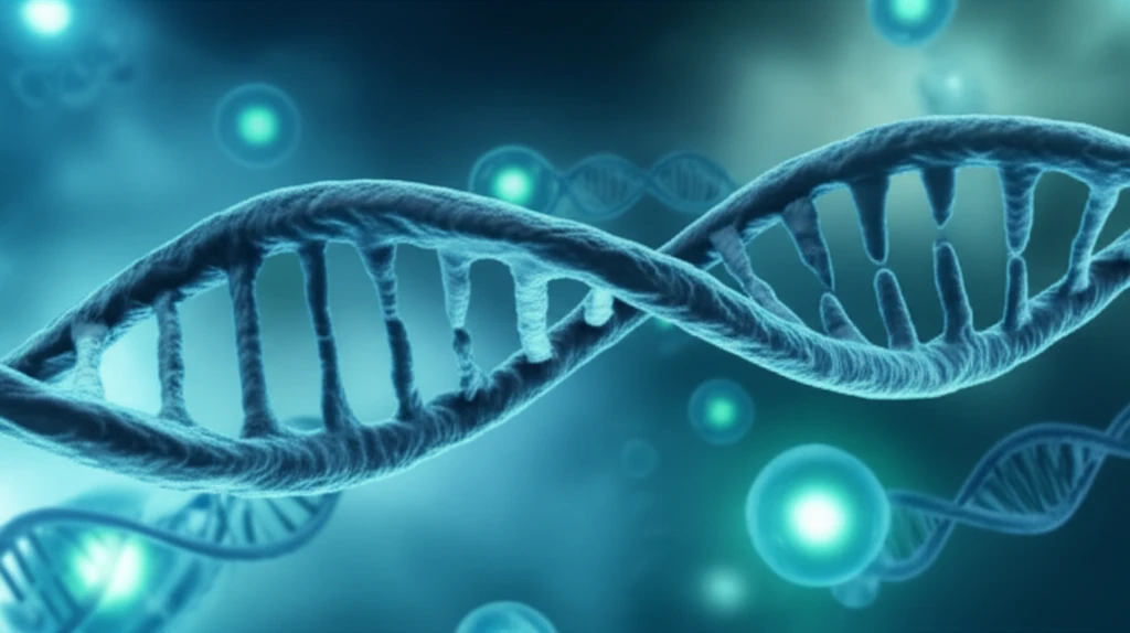 DNA strands forming a joint symbolizing PsA genetic research.