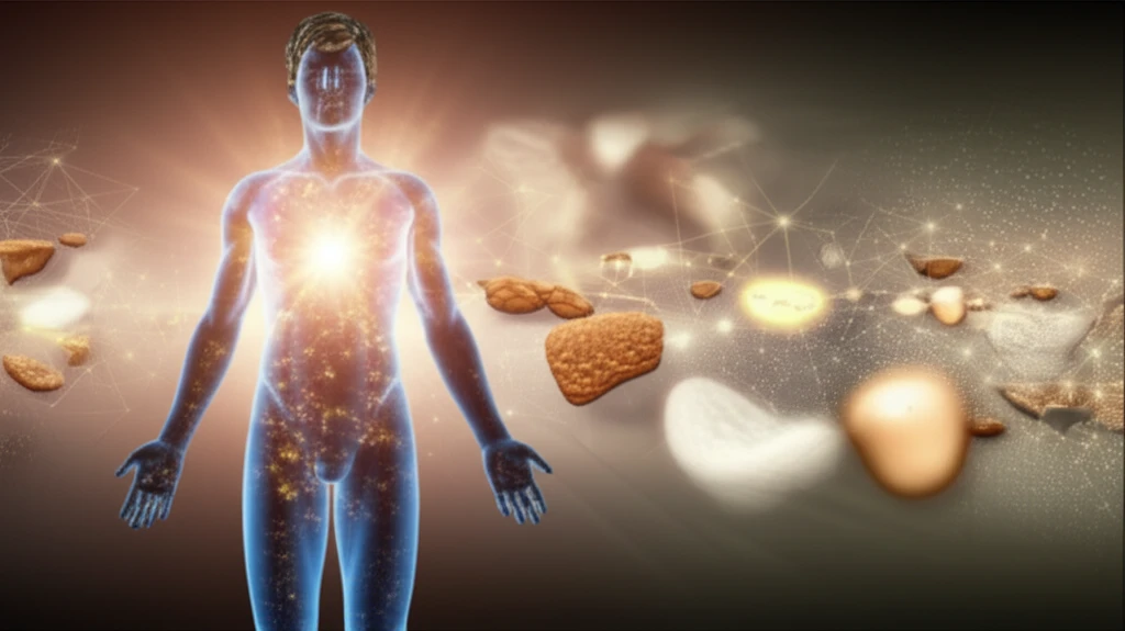 Surreal illustration of enhanced metabolism and fat burning.