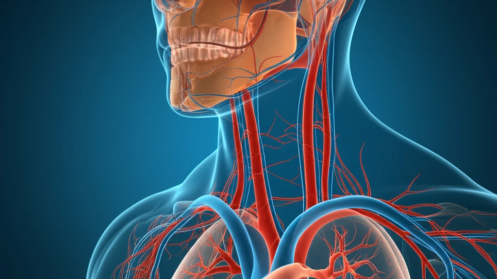 Illustration of early vascular changes in blood vessels.