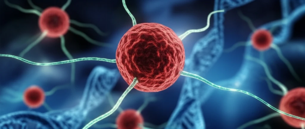 Targeted cancer cells with glowing PNAs in a DNA background.