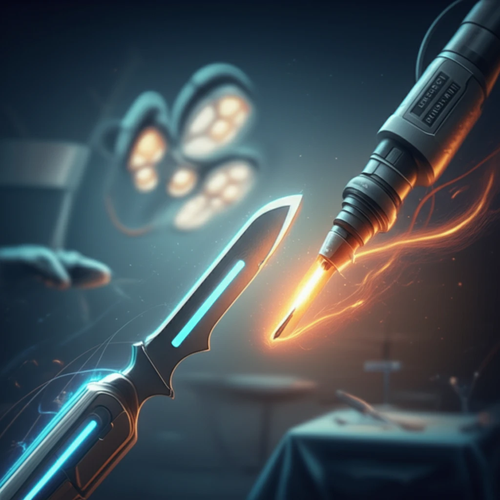 Scalpel vs. Electrocautery blades clashing