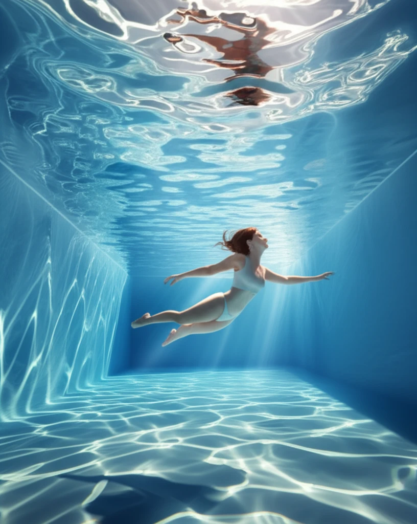 Person with Multiple Sclerosis exercising in a pool, symbolizing improved mobility and strength.