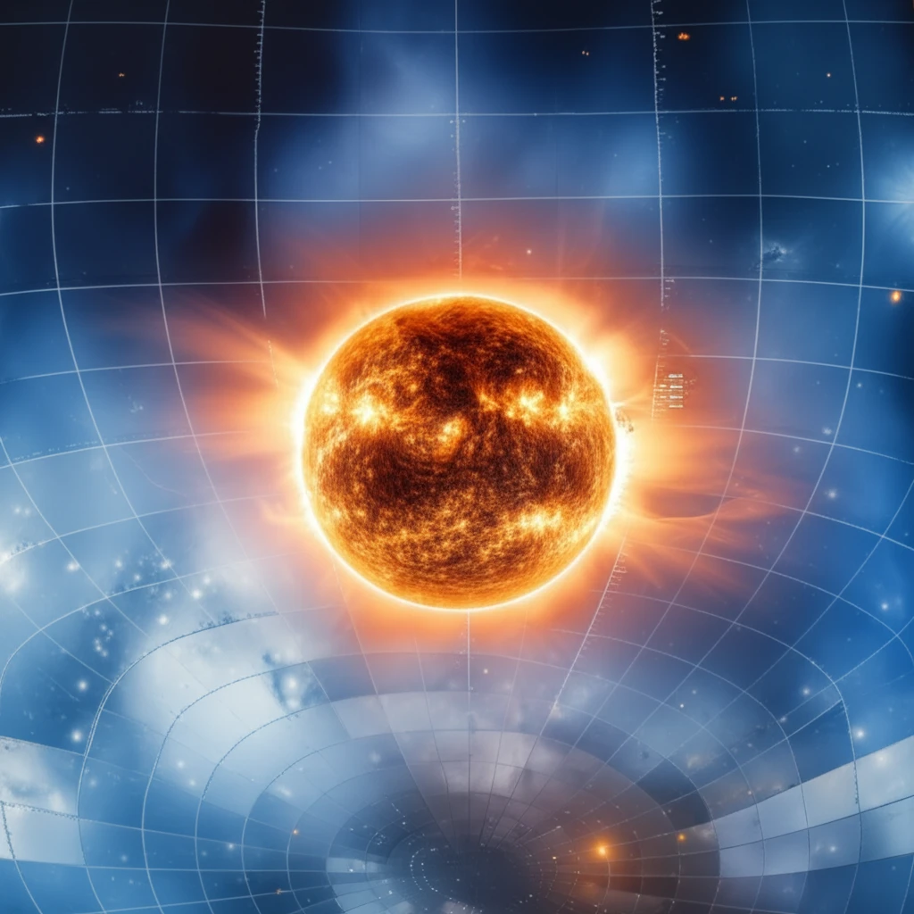A pulsating star against the backdrop of the Hertzsprung-Russell diagram