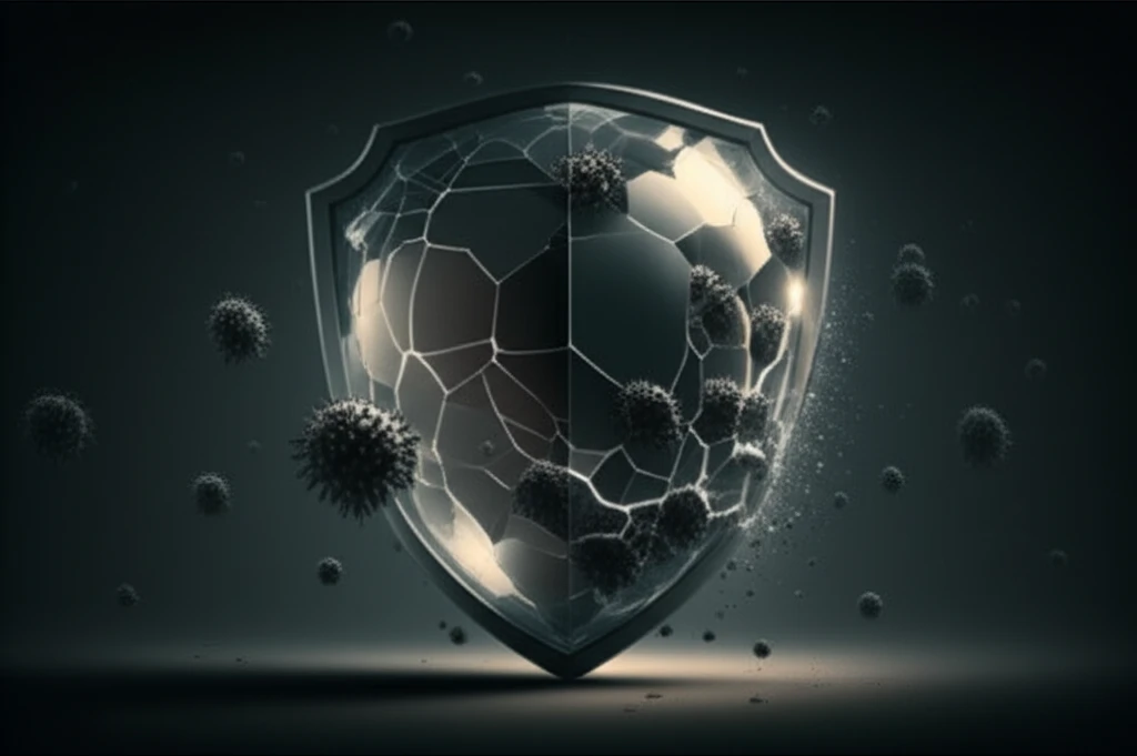 Illustration depicting disease clusters undermining vaccination efforts.