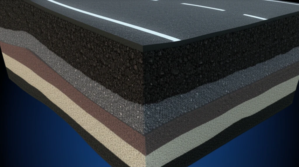 Illustration of an inverted asphalt pavement structure.