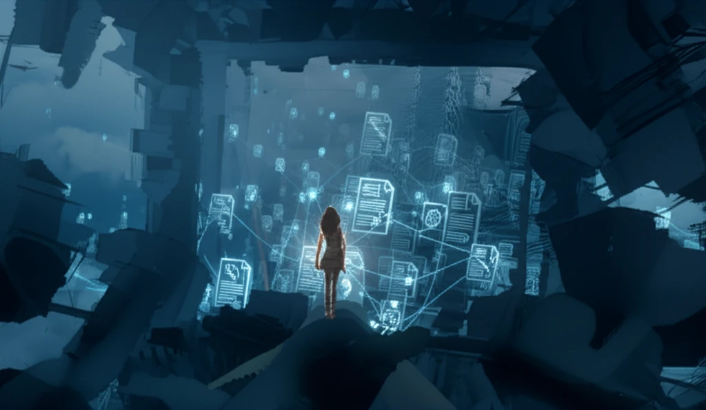 Conceptual image of a woman navigating a maze symbolizing the challenges of abortion access in Brazil.