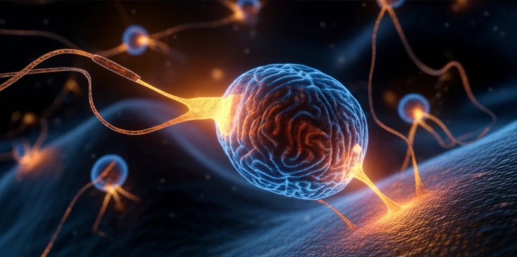 Cancer cells communicating with astrocytes through gap junctions.