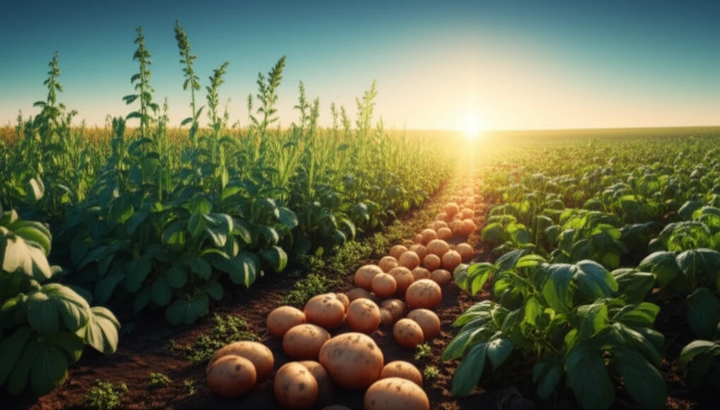 Sunn hemp transforming into potatoes