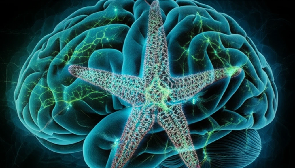 Starfish brain connection illustration