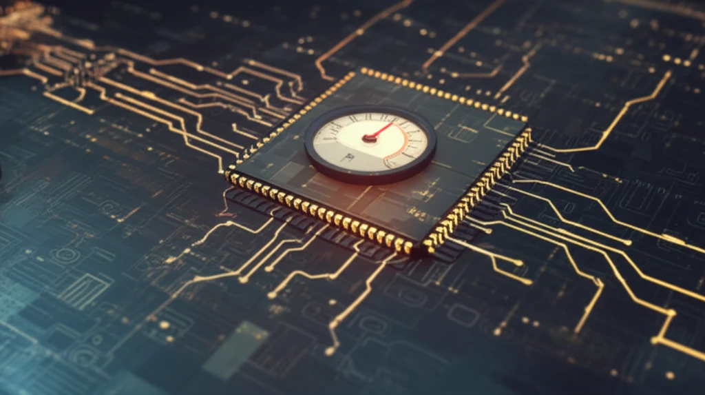 Digital illustration of an energy-efficient Vedic multiplier circuit board.