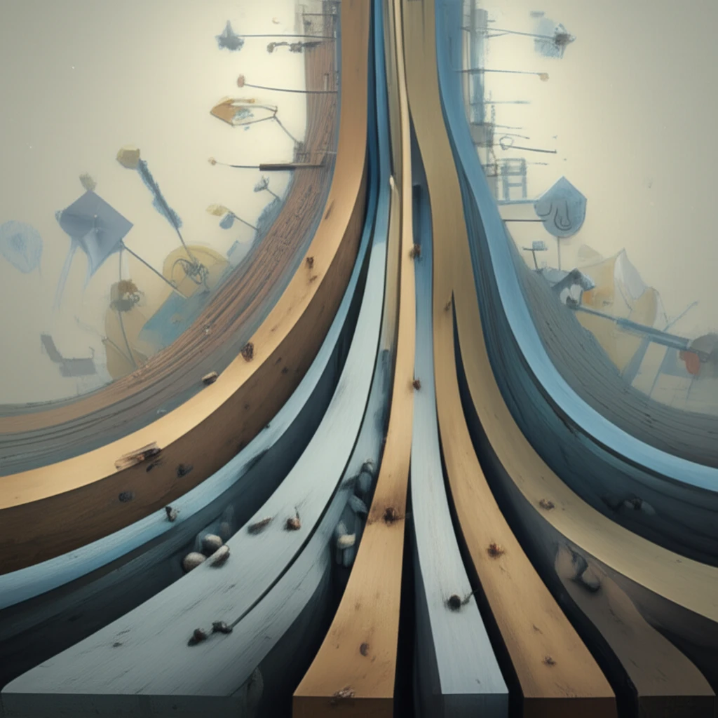 Diverse paths diverging, symbolizing individual choices influenced by unseen factors.