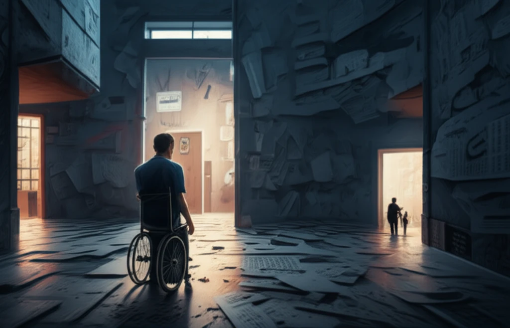 Person with intellectual disability in criminal maze.