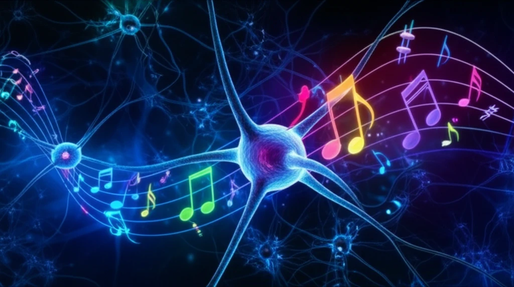 Neurons firing in sync, representing enhanced memory.