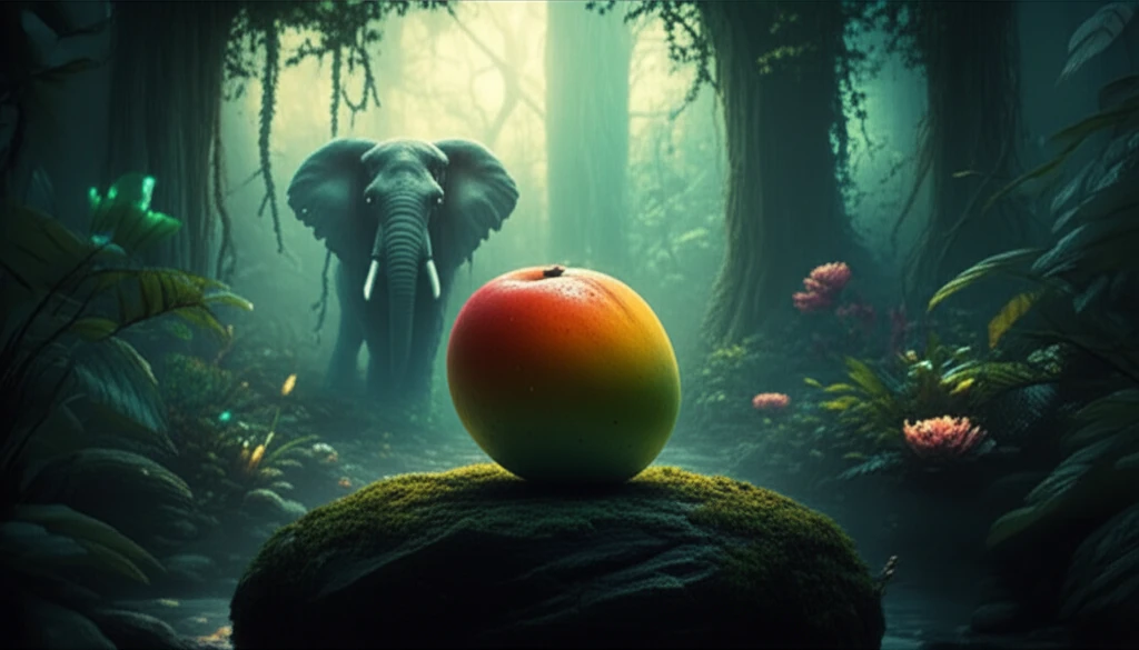 Shrinking fruit symbolizes the impact of defaunation on plant evolution.