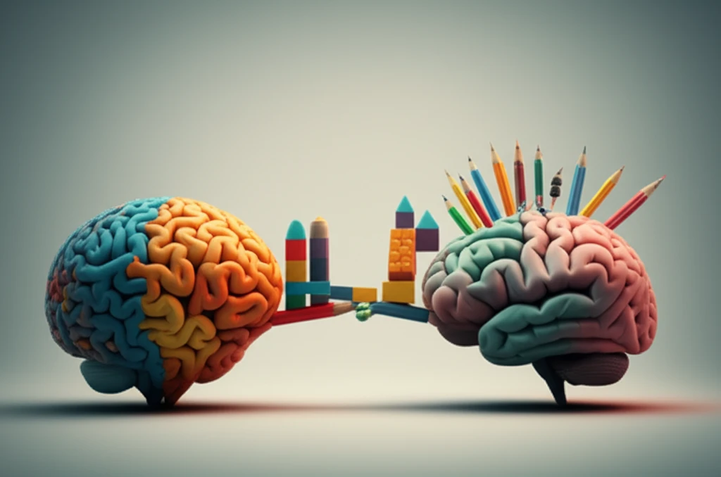 Abstract illustration representing shared therapy approaches for autism and schizophrenia.