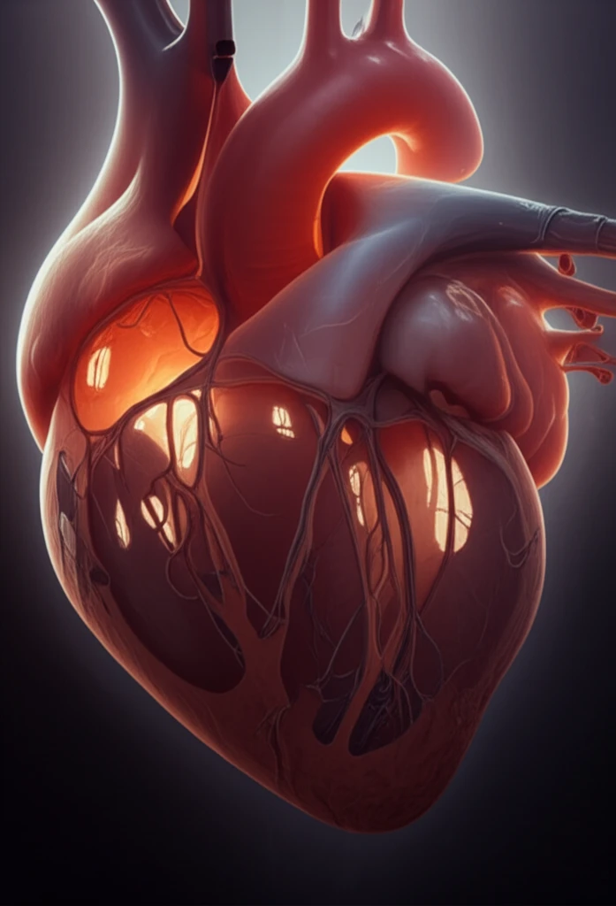 Heart with fenestrations symbolizing hidden complexities.