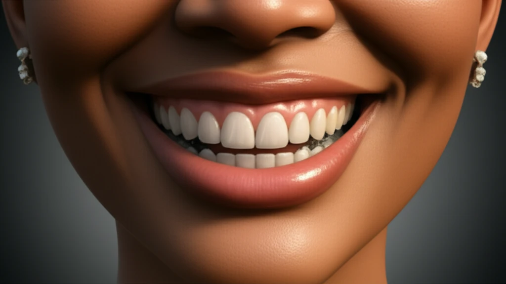 Confident smile with natural-looking partial dentures and invisible attachments