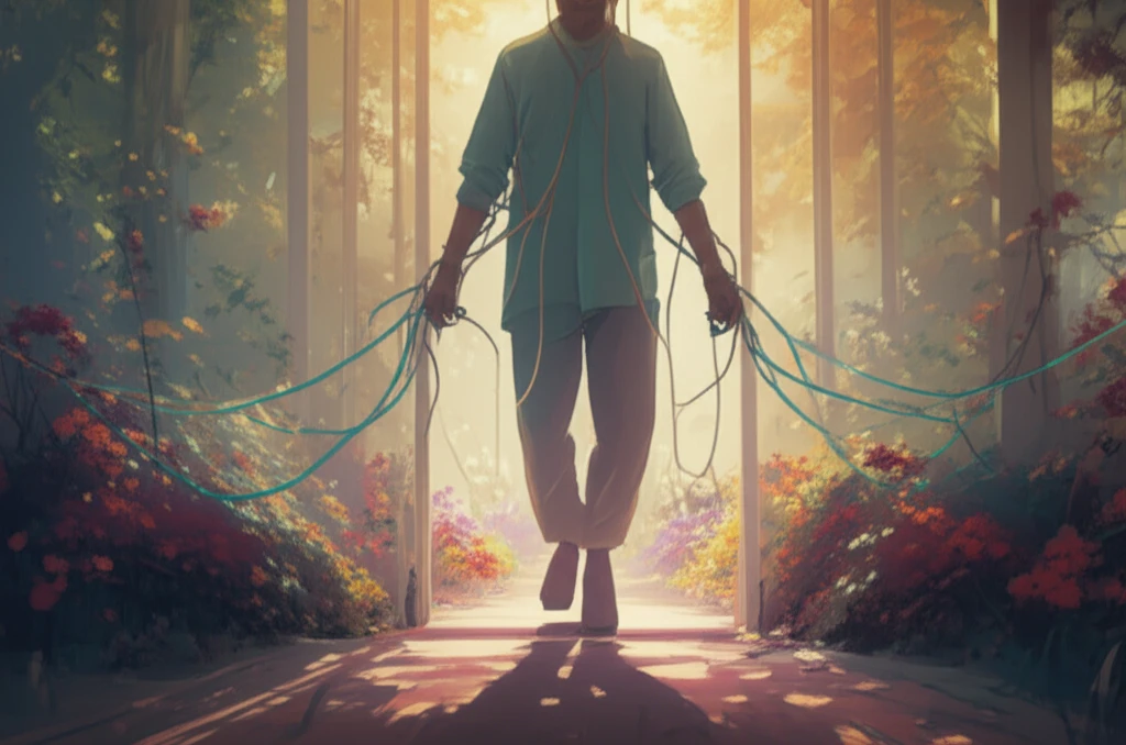 Symbolic image of ECMO patient transitioning to recovery.