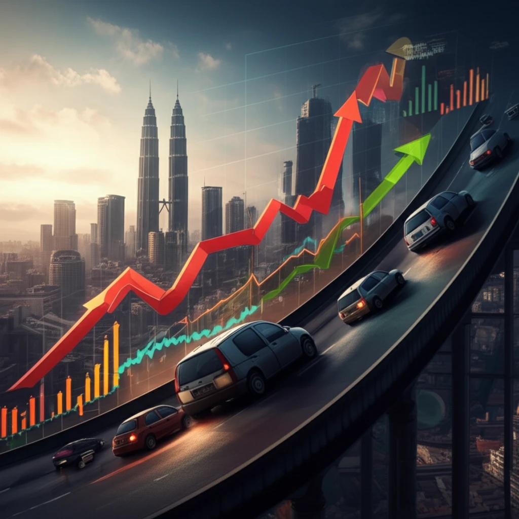 Economic indicators influencing car sales in Malaysia.