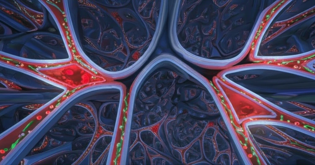 Illustration of lungs, bronchiectasis, and complex mazes