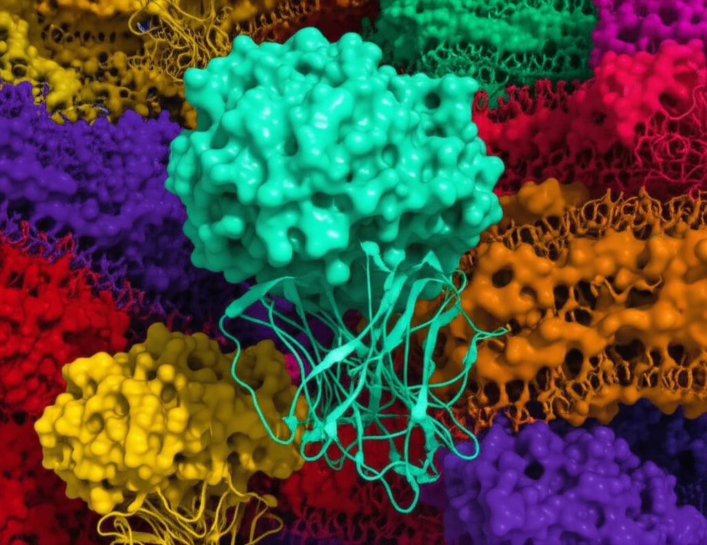 Protein molecule in a lipid bilayer
