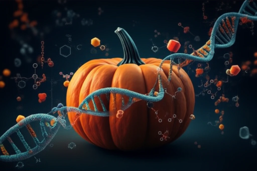 Pumpkin with floating genetic code