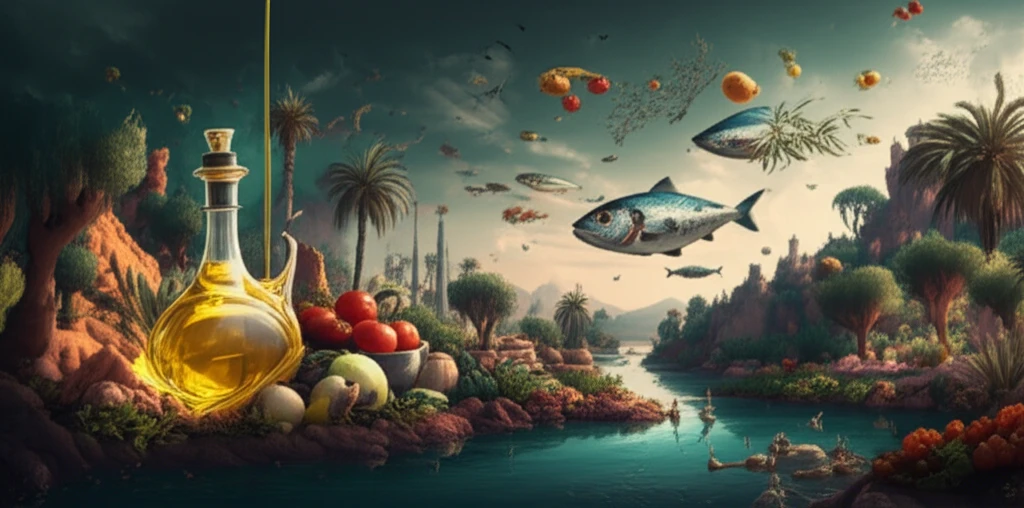A modernized Mediterranean diet blending traditional foods with contemporary lifestyles.
