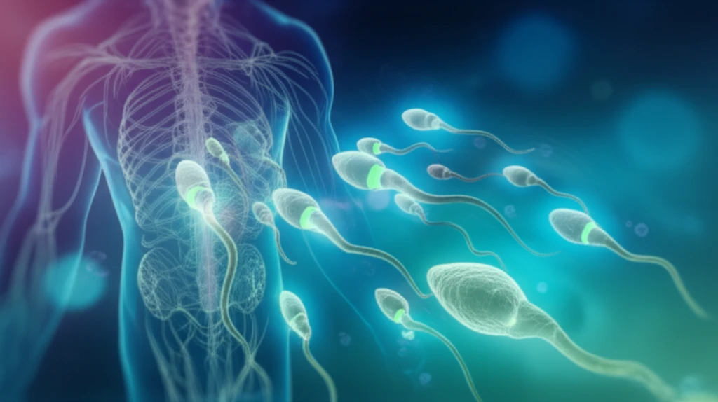 Microscopic view of germ cells transforming into sperm.