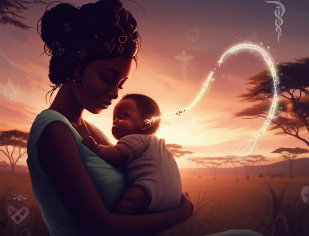 Symbolic image of HIV treatment challenges in Africa.