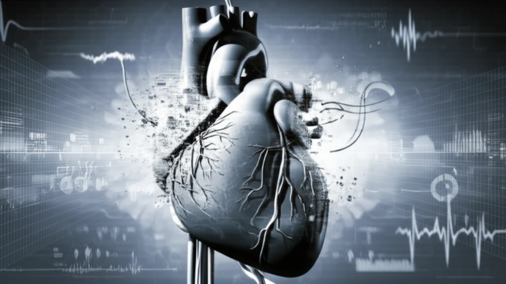 Surreal illustration of a heart with fading circuitry, representing vanishing heart arrhythmias.