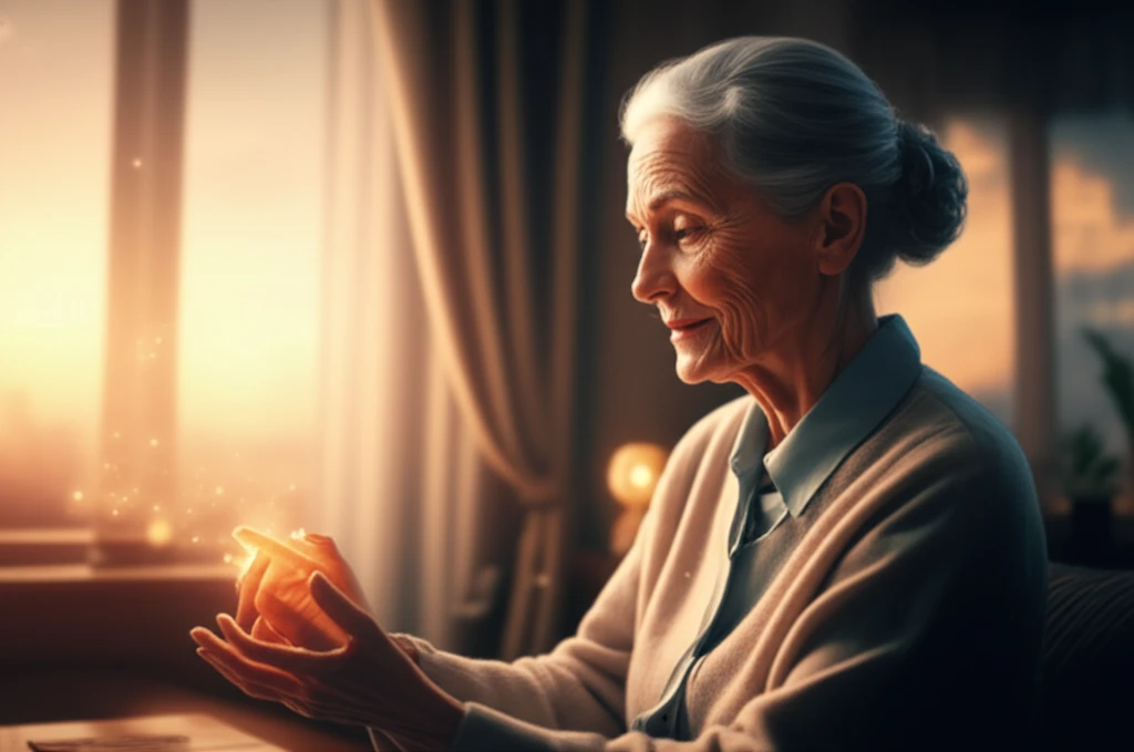 Serene room with light therapy for dementia