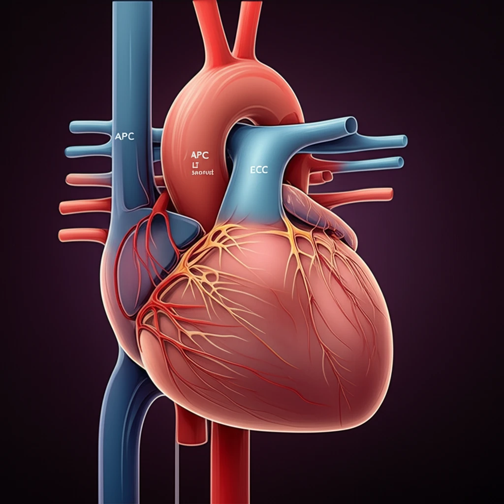 Digital illustration of blood flow in a Fontan heart representing varying degrees of pulsatility.