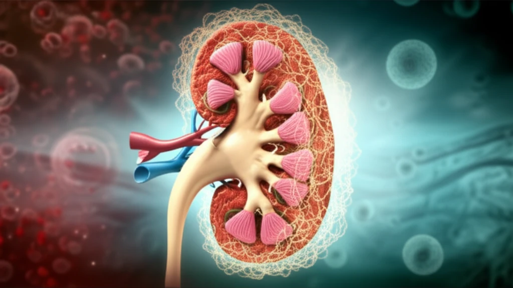 Kidney protected by a glowing protein barrier