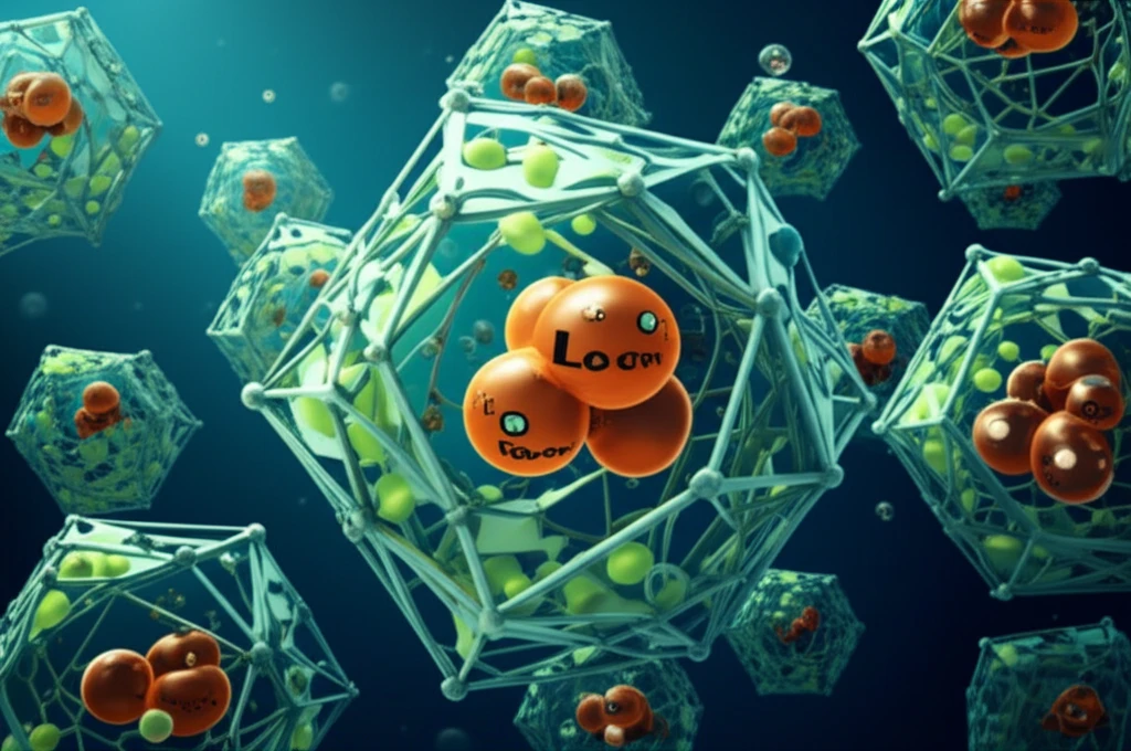 Microscopic view of zeolites purifying lead-contaminated water.