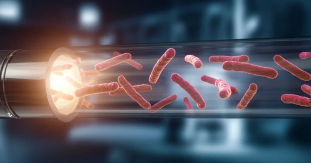 Microcapillary culture of H. pylori bacteria.