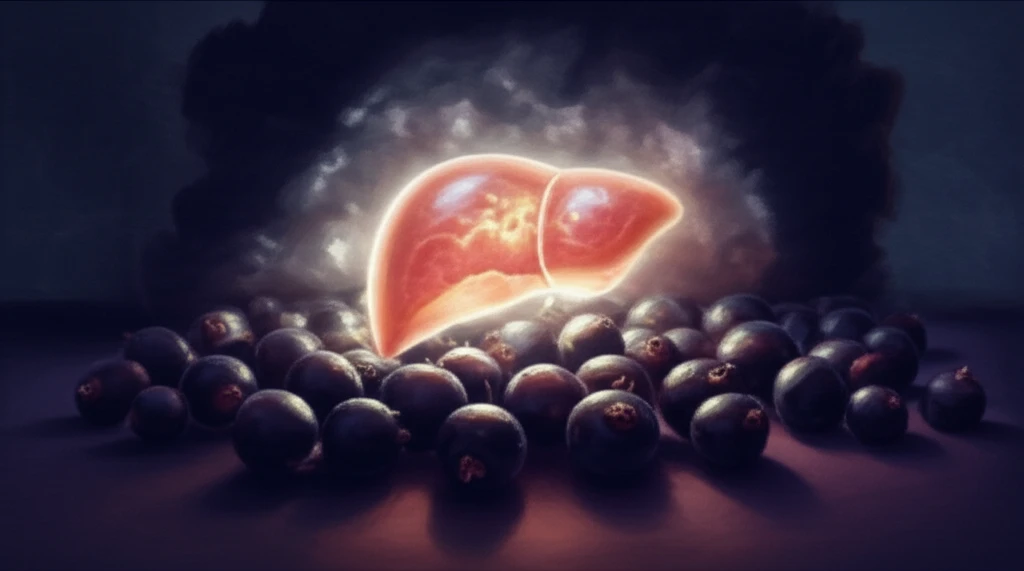 Blackcurrants protecting liver from fatty liver disease