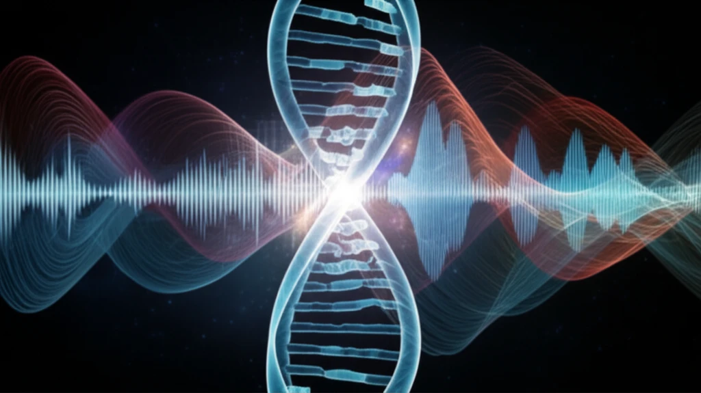 Gene silencing concept illustration
