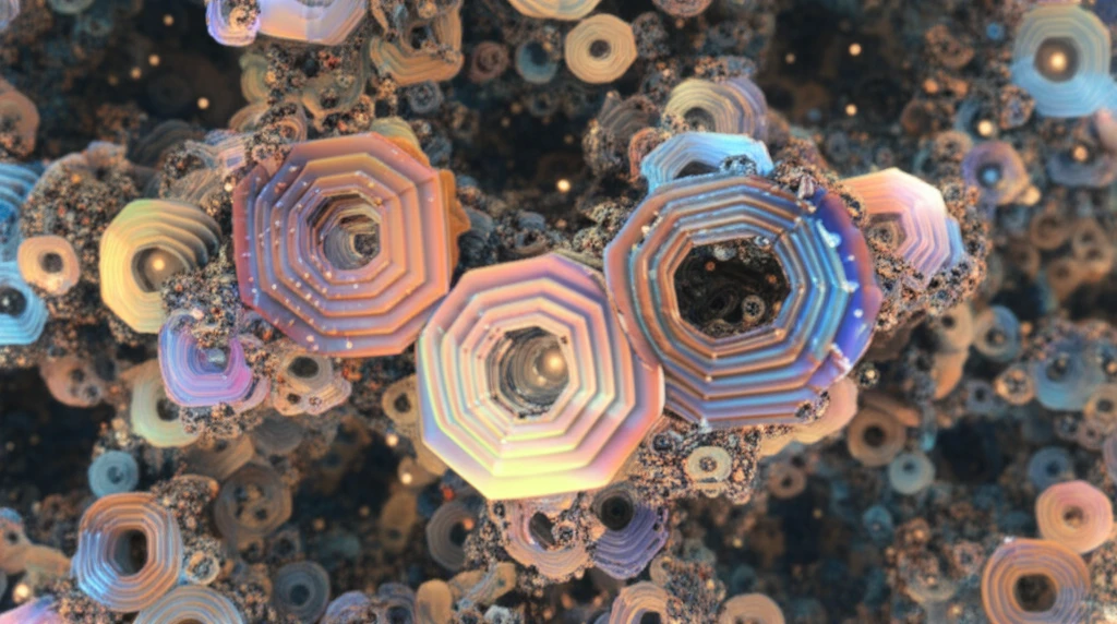 Microscopic view of steel alloy with FeO particles influencing crystalline structures.