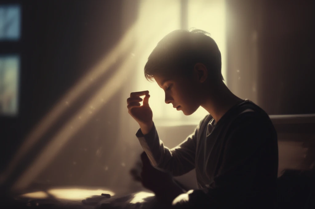 Symbolic image of discreet HIV treatment with hope.