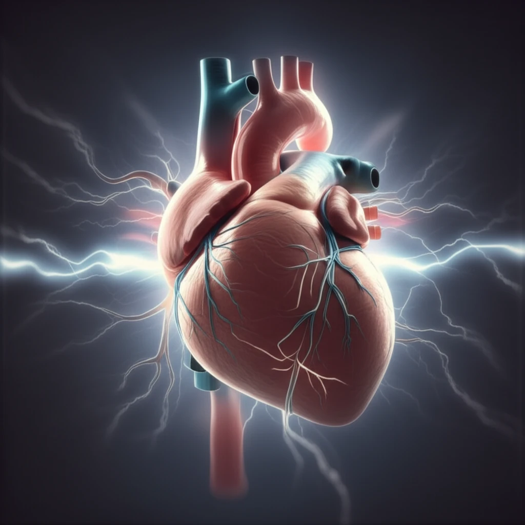 3D mapping of the left atrium indicating atrial fibrillation ablation targets.