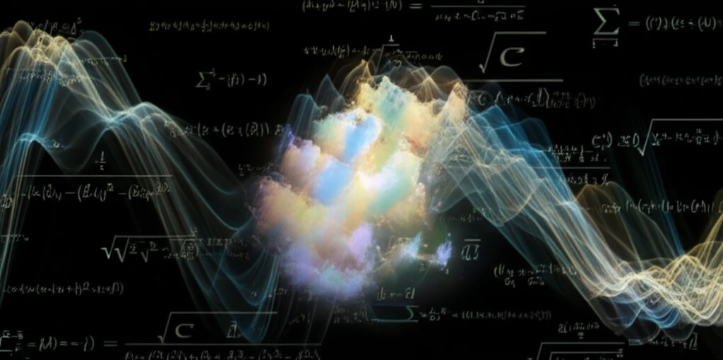 Smooth waves transforming into jagged shapes, representing data approximation.